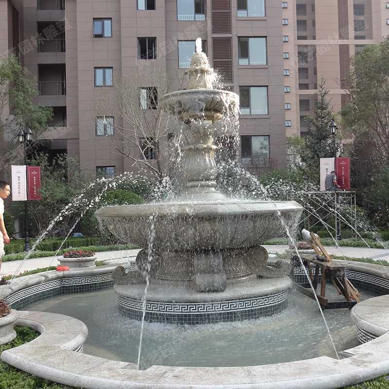 石雕噴泉，花崗巖噴泉，景觀噴泉