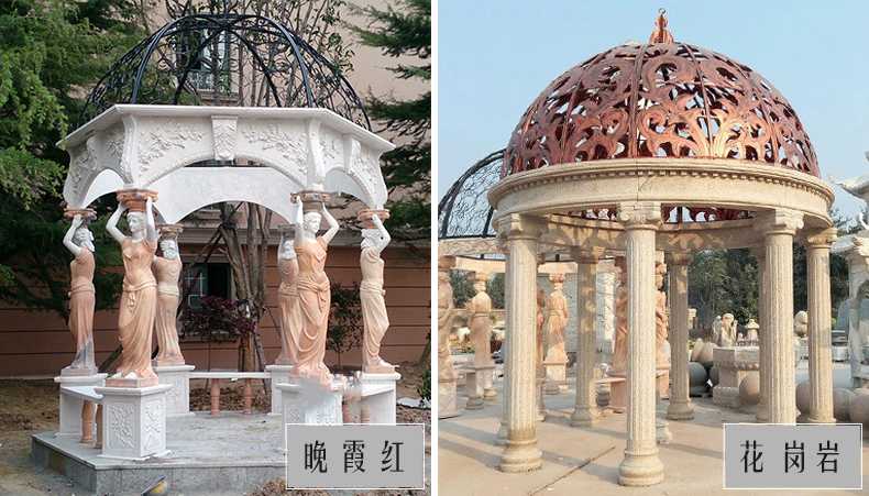 歐式景觀涼亭，大理石涼亭，石雕景觀涼亭