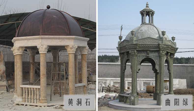 歐式景觀亭子，石雕大理石亭子，河北涼亭廠家