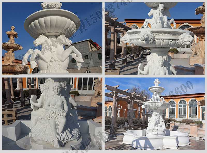 大理石噴泉，歐式人物動(dòng)物噴泉，室外景觀噴泉定制