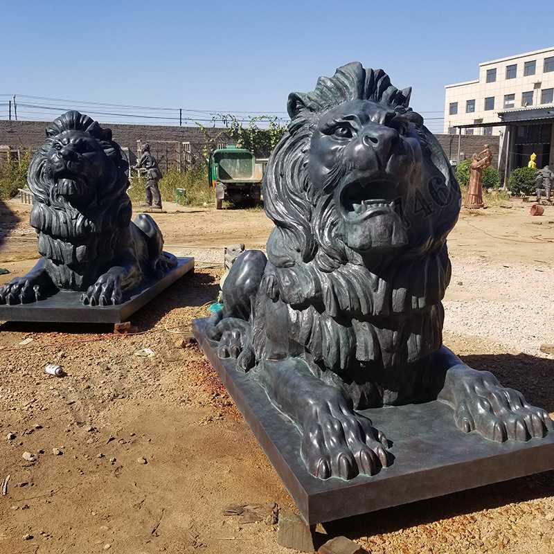匯豐銅獅子，銅匯豐獅子，銅雕塑廠家，銅獅子廠家